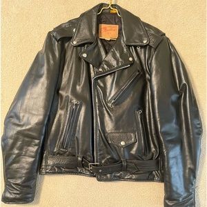 Vintage leather biker jacket.
Circa ‘70s